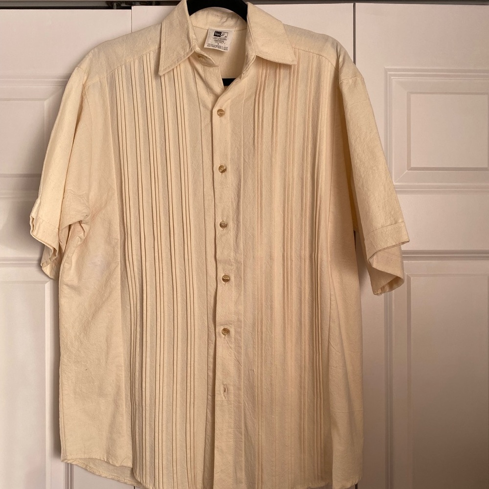 EUC Cream Linen Shirt